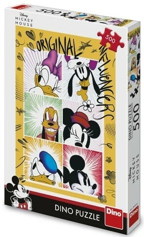 Dinotoys dino puslespil - Disneys Mickey Mouse bande - 500 brikker