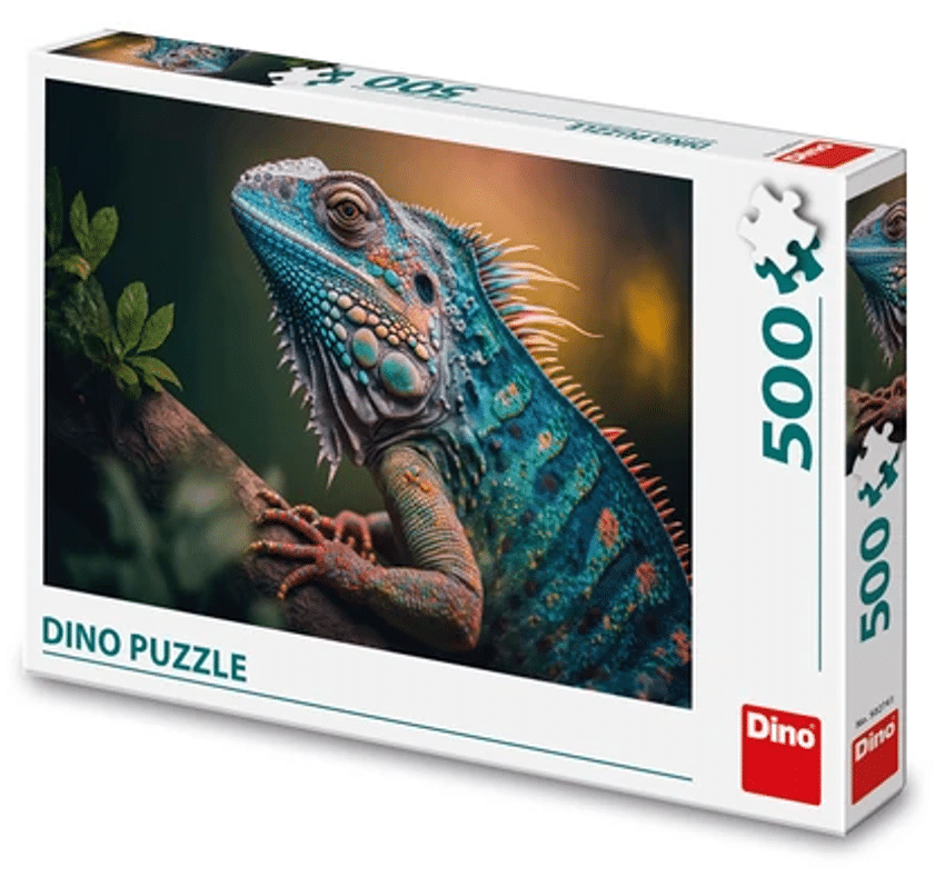 Dinotoys dino puslespil af en leguan - 500 brikker