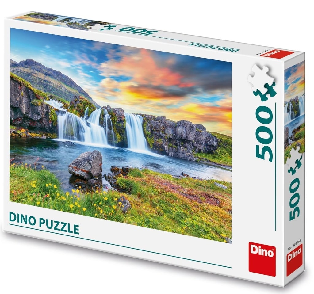 Dinotoys dino puslespil af de islandske vandfald - 500 brikker