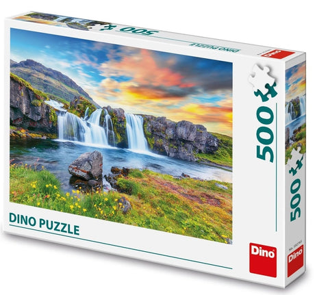 Dinotoys dino puslespil af de islandske vandfald - 500 brikker