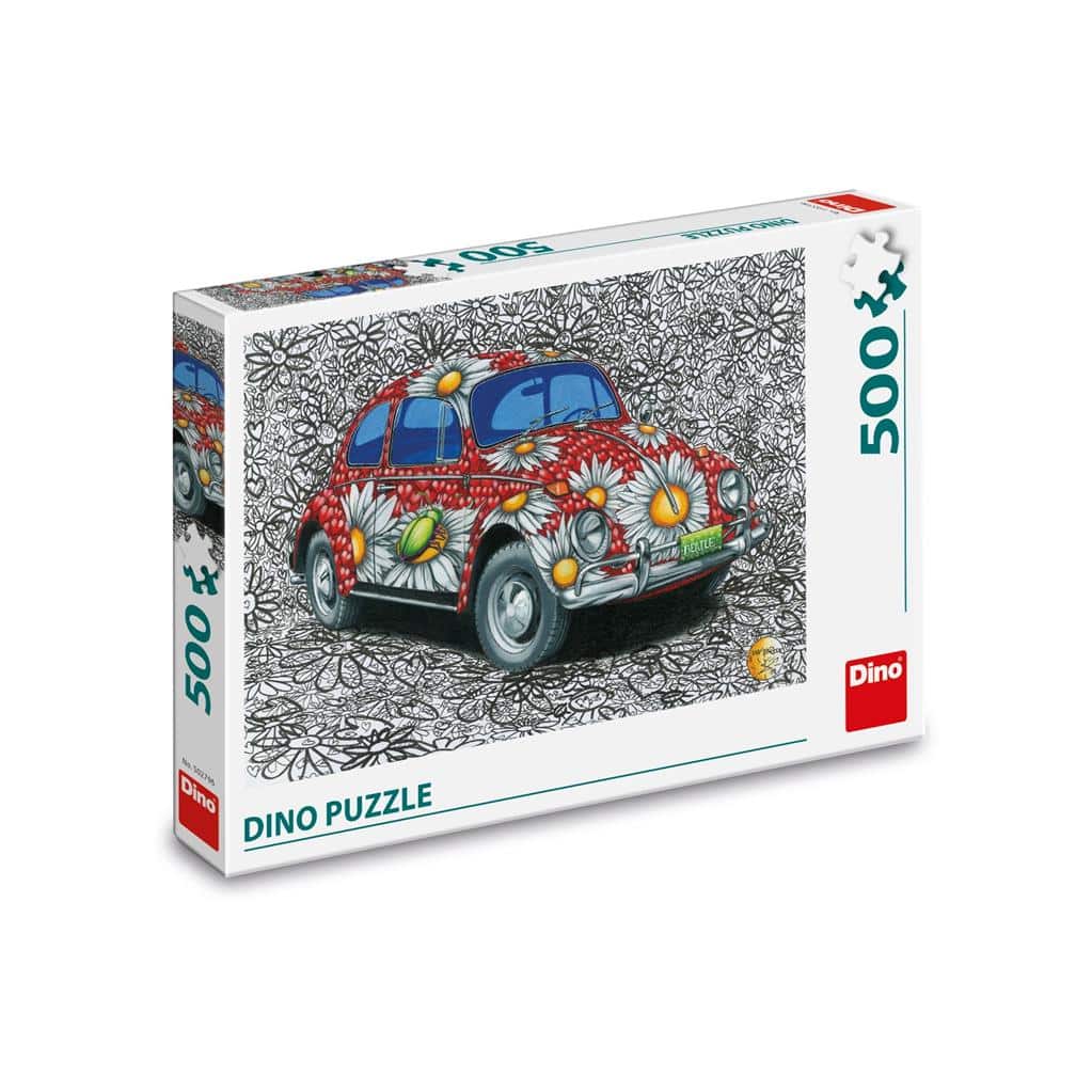 Dinotoys dino puslespil malet vw bille - 500 brikker