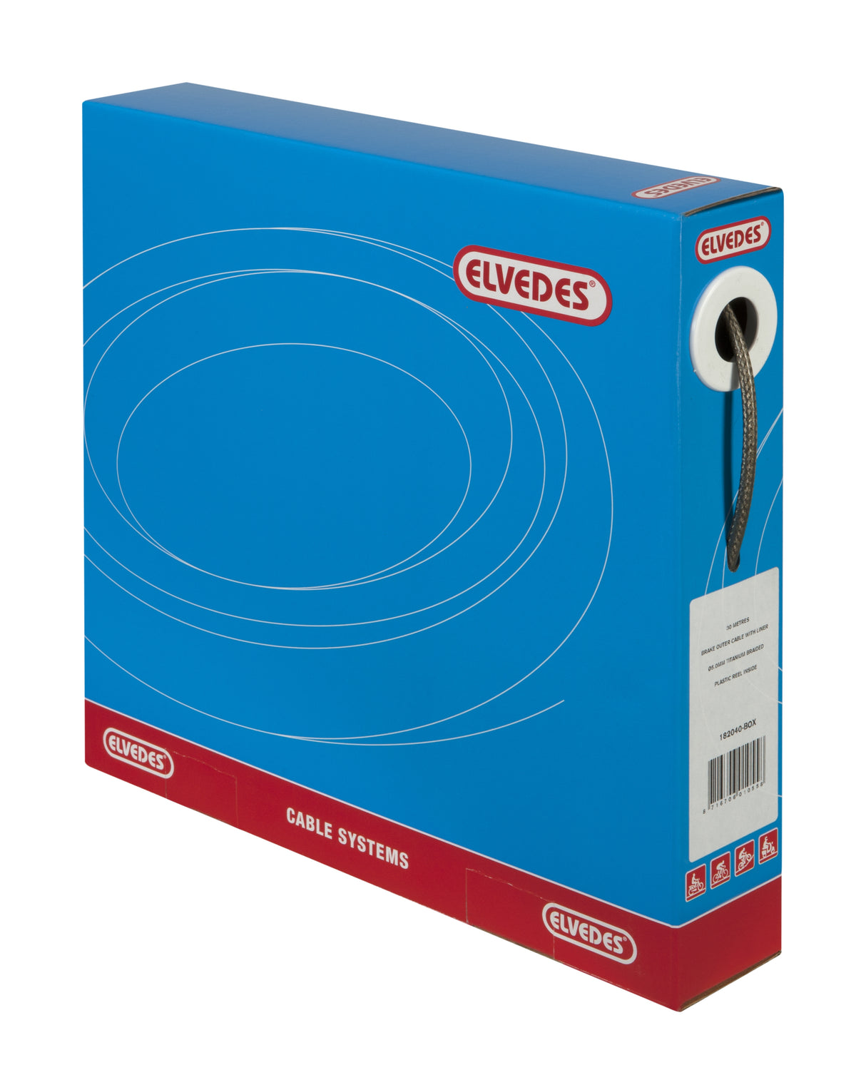 Rem Buitenkabel flettet med foring 30 meter
