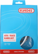 Skift kabelsæt Elvedes ATB Race komplet - Hvid (i boks)