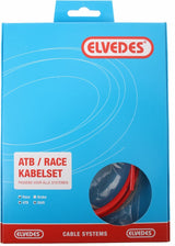 Skift kabelkit Elvedes ATB Race komplet - rød (i boks)