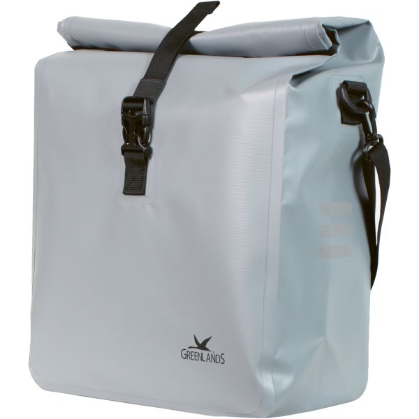Greenlands single cykeltaske urban style vandtæt 2 - 23 liter 31 x 50 x 15 cm - lysegrå