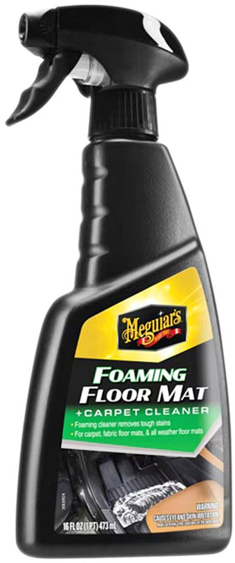 Meguiar's meguiar's skummende gulvmåtte tæpperens - 473ml - indvendig renere bil - til gulvtæppemåtter - stærk skumformel