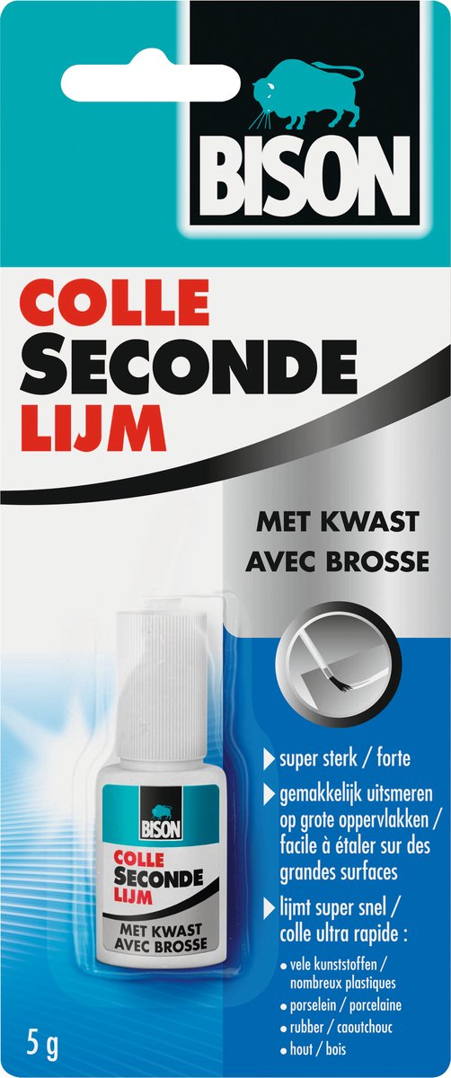 Baten handelsfirma bison superlim med pensel 5 gr. (blister)