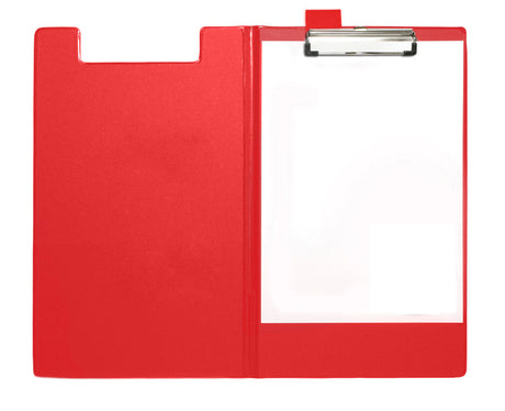 Seco clipboard - a4+ - med klap - rød - se-570-pvc-rd