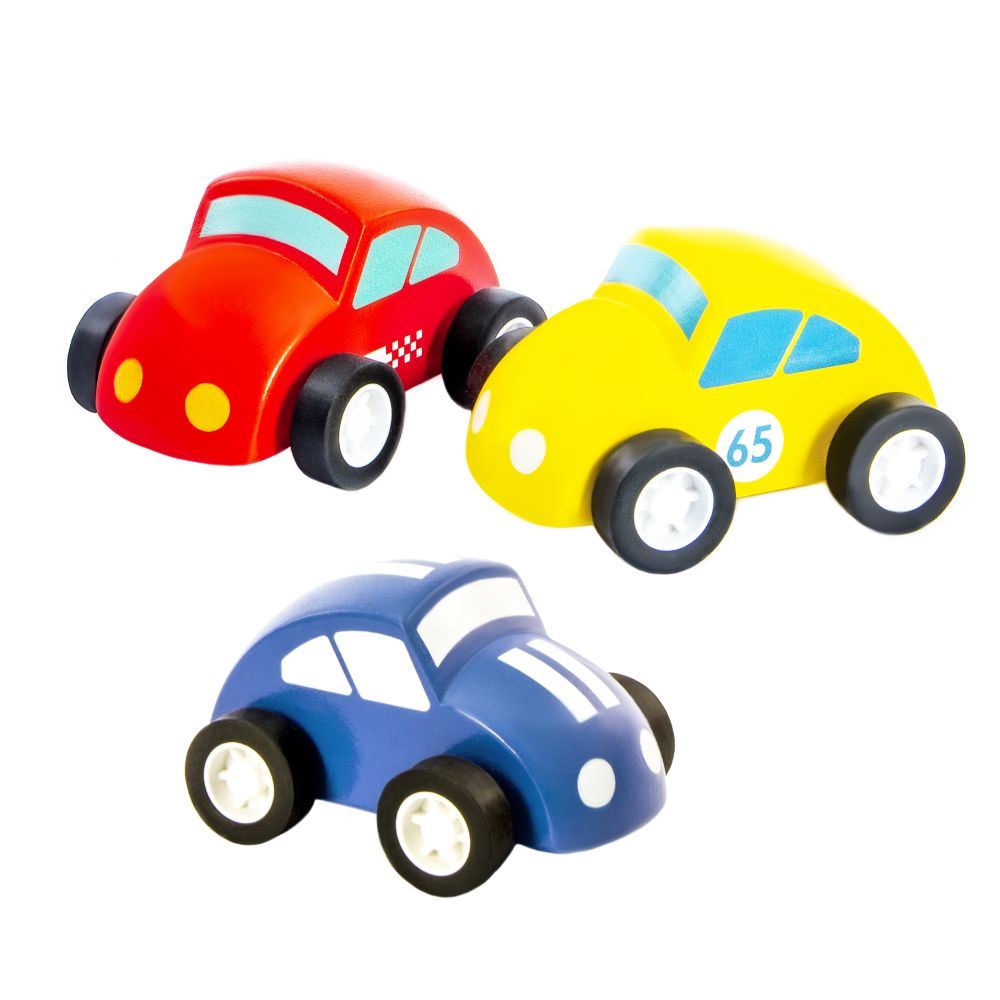 Mini-bug bil i træ. fsc. 12 stk. 3+