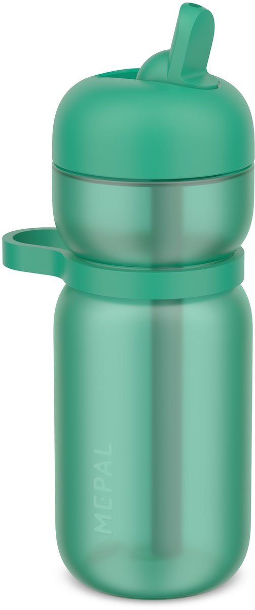 Mepal drikkeflaske flip sport - 600 ml - flip and drink - lækagesikker - bærestrop og behageligt greb - tåler opvaskemaskine - drikkeflasker - æblegrøn