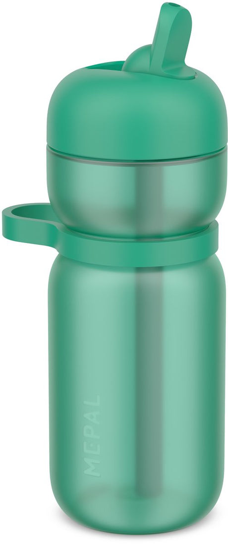 Mepal drikkeflaske flip sport - 600 ml - flip and drink - lækagesikker - bærestrop og behageligt greb - tåler opvaskemaskine - drikkeflasker - æblegrøn