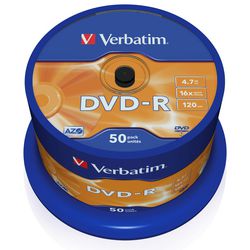 DVD-R spindel 4,7GB ordret 16x 50 stk