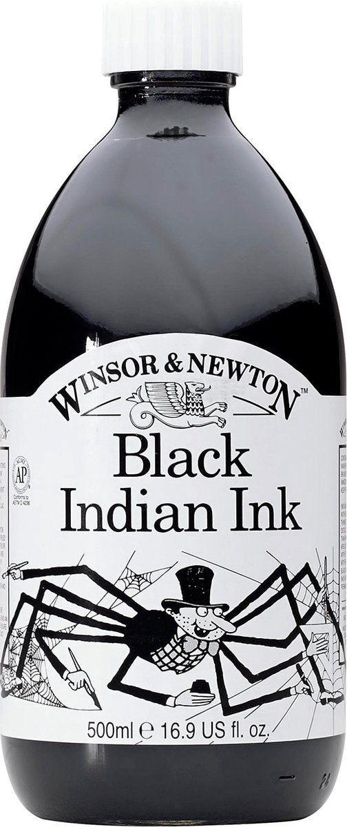 Winsor Newton - hobbyblæk - indisk blæk - sort - 250ml