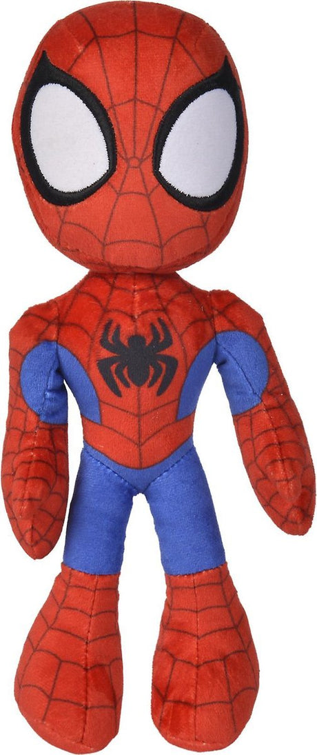 Simba disney - spiderman - spidey med glød i de mørke øjne - 25cm - alle aldre - krammetøj