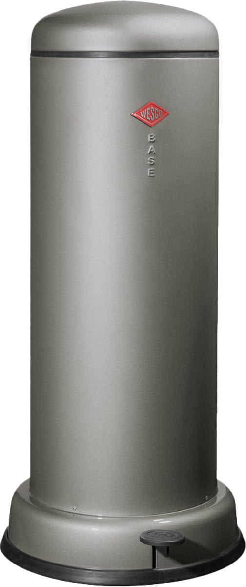 Wesco stor baseboy affaldsspand med soft close | 30 liter | metal - grafit | pedalspand