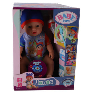 Baby født Jonas - babydukke 43 cm