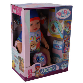 Baby født Jonas - babydukke 43 cm