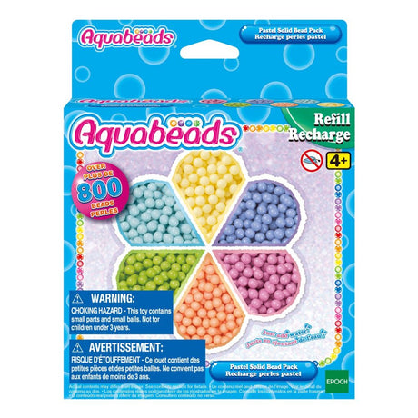 Aquabeads pastel solid perlepakke 800+ perler