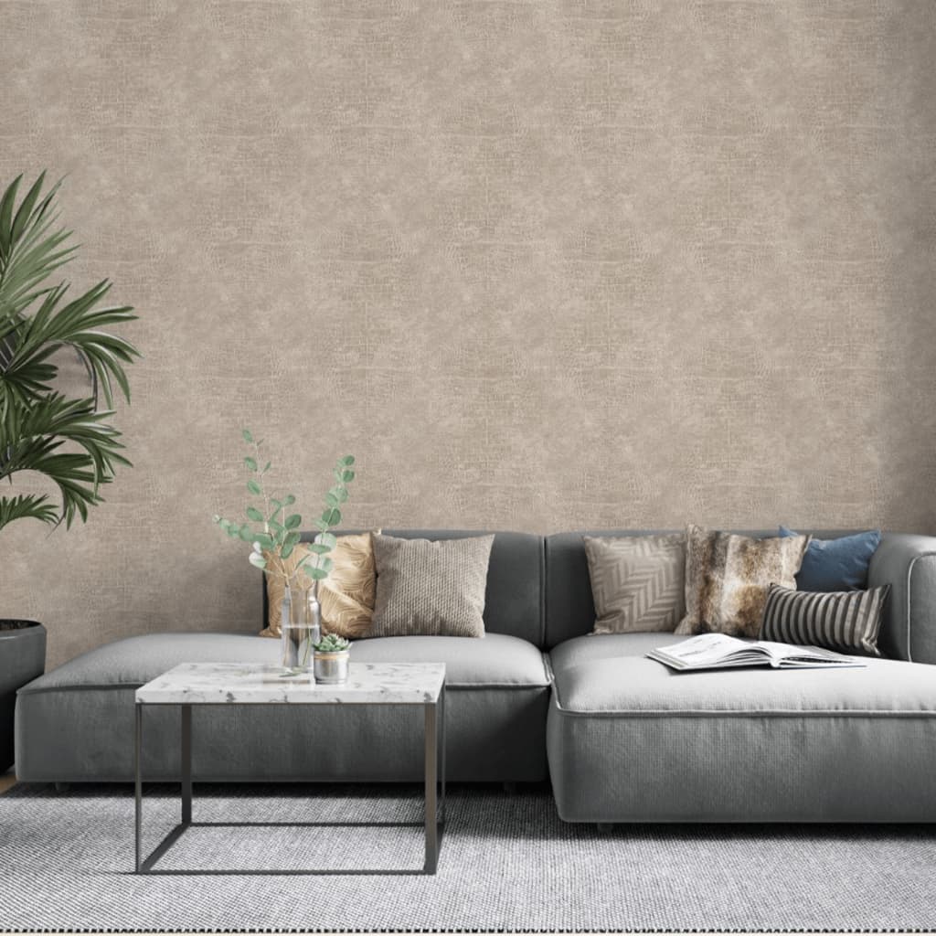 North Wall Wallpaper Croco Beige