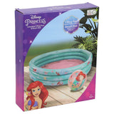 Disney prinsesse 3 ringe pool ariel + badebold blå pink