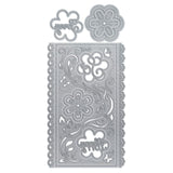 Tonic studios • mini slimline die sæt funky blomster