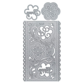 Tonic studios • mini slimline die sæt funky blomster