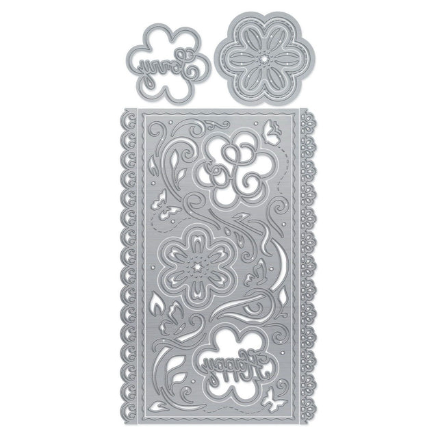 Tonic studios • mini slimline die sæt funky blomster
