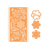 Tonic studios • mini slimline die sæt funky blomster