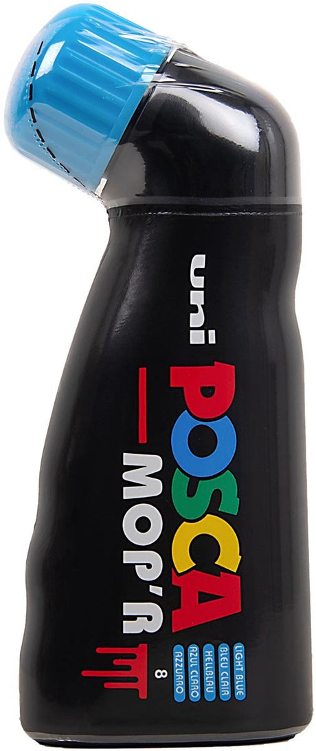Posca mop'r malertusch xxl 3-19mm lyseblå - super tyk malertusch - akryltusch - tuscher - markør - moppe