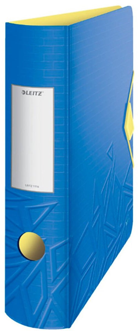 Leitz 180° active urban chic pp-binder til 500 ark - mappe til A4-dokumenter - rygbredde på 82 mm - blå