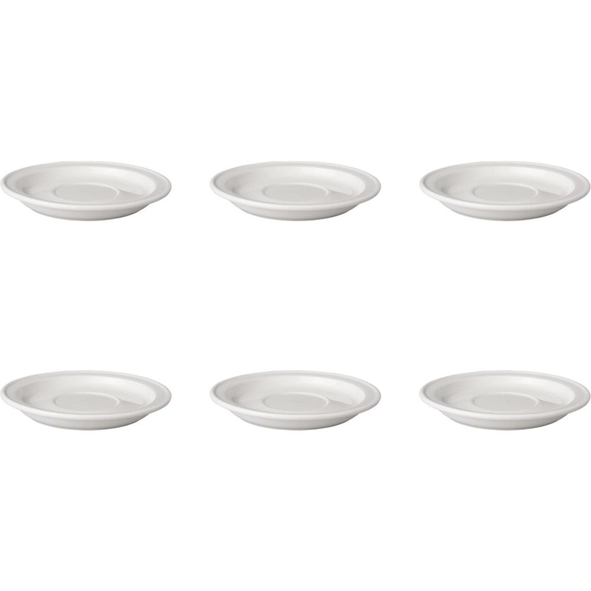 Mammoth kage tallerken suppe fad budgetline 17 cm porcelæn hvid (sæt med 6).