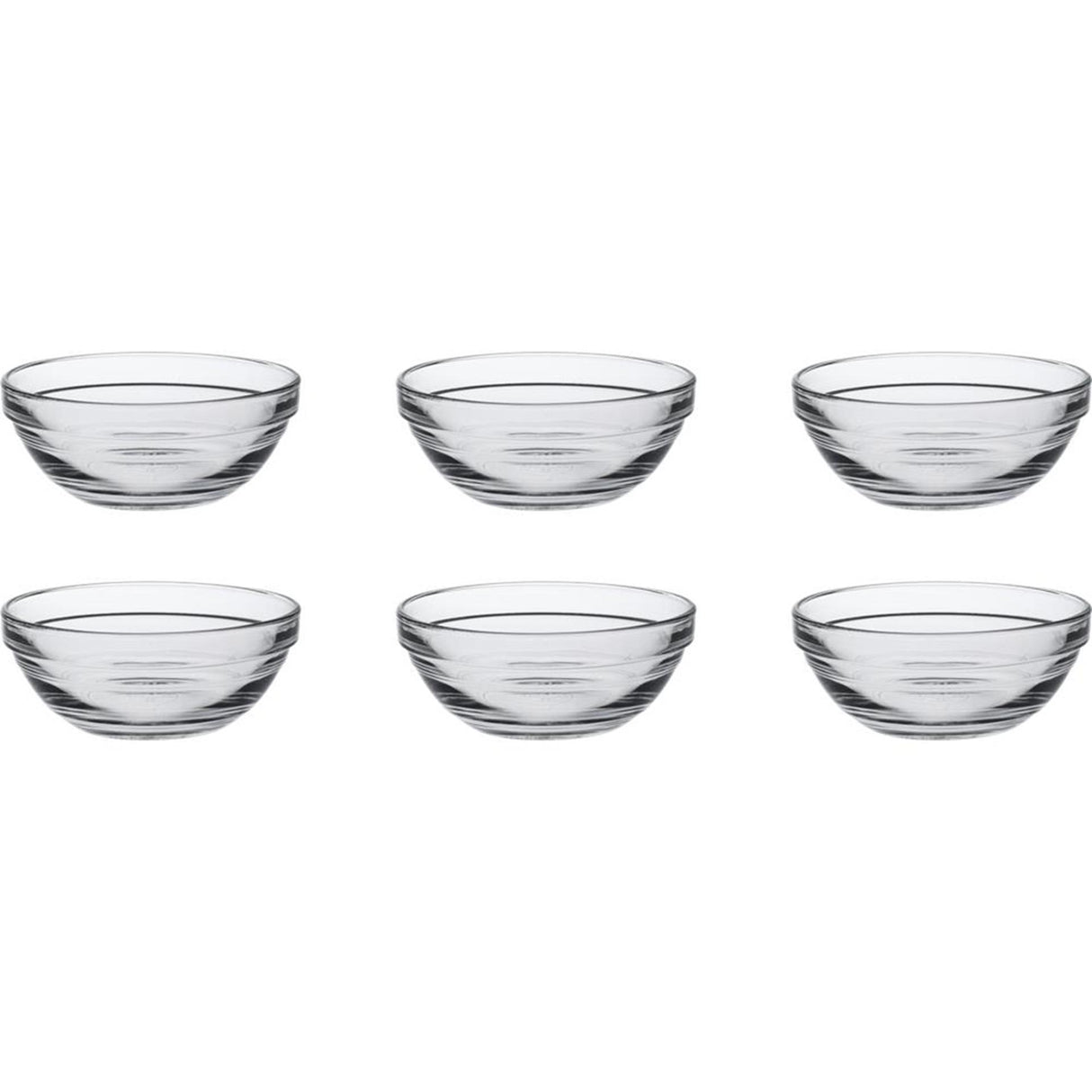Duralex fad lys rund stabelbar 200ml hårdt glas 6 stk 10,5x4,3cm