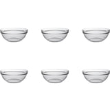 Duralex skål lys stabelbar rund 970ml hårdt glas 17cm 6 stk