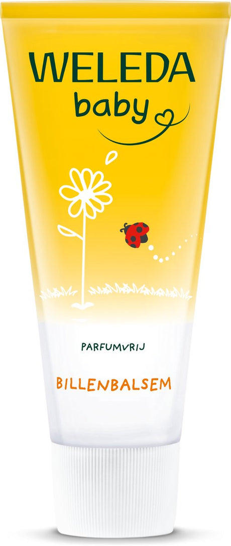 Weleda baby calendula balder balsam parfumefri - baldesalve - hjælper med at reparere irriterede babybalder - beskytter mod bleudslæt - 100% naturlige ingredienser - 75ml
