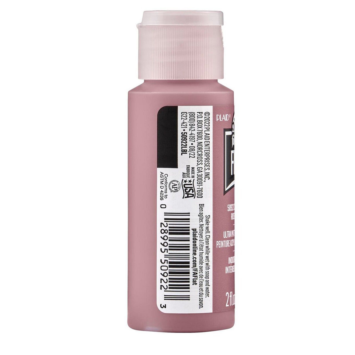 Folkart • flad ultra mat akrylmaling cinder rose 59ml