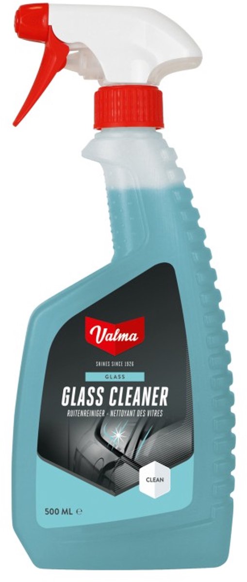 Fource valma glassclean glasrens - fjerner snavs, fedt og insekter - stribefrit resultat - for klart og sikkert udsyn - 500 ml