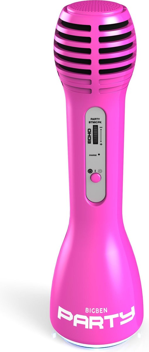 Bigben festmikrofon - karaoke sæt - bluetooth - pink
