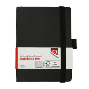 Quantore notesbog a6 flex line 192 sider 80gr sort