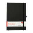 Quantore notesbog a4 flex line 192 sider 80gr sort
