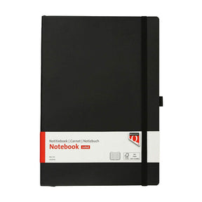 Quantore notesbog a4 flex line 192 sider 80gr sort