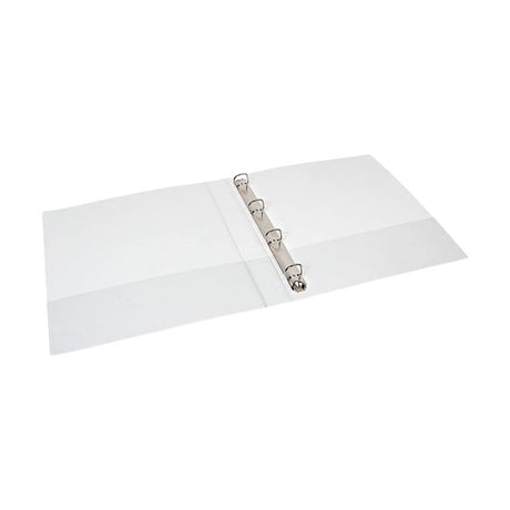 Quantore præsentation ringbind a4 maxi 4-ring d-mech 50mm hvid