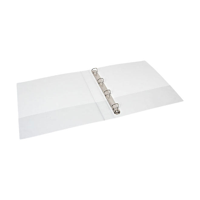 Quantore præsentation ringbind a4 maxi 4-ring d-mech 30mm hvid