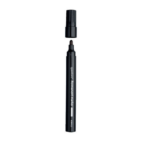 Quantore permanent marker rond 1-1.5mm zwart
