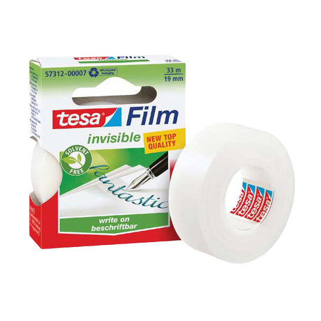 Quantore usynlig klæbende tape tesa film 19mmx33m