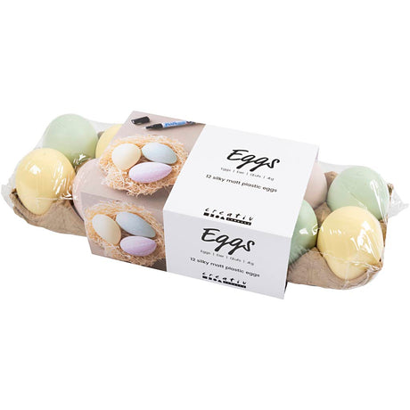 Creativ virksomhed https: www.cchobby.nl eggs-h-6-cm-pastel colors-12-piece-1-box
