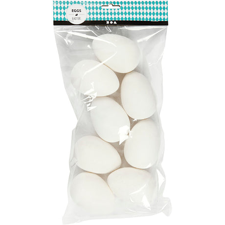 Creativ virksomhed https: www.cchobby.nl egg-h-8-cm-d-5-5-cm-white-8-piece-1-box