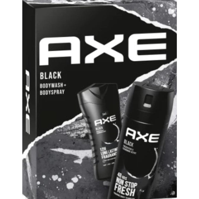 Økse gavesæt sort deo spray bruser