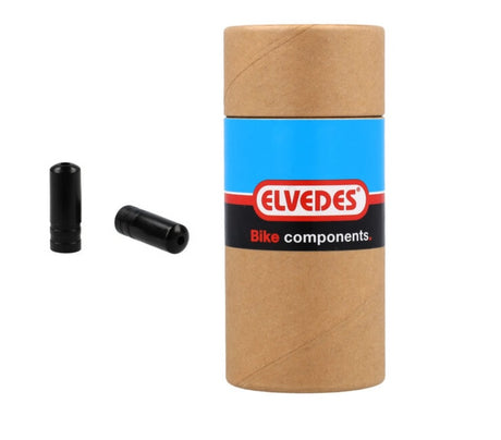 Elvedes endestykker pvc 5,0mm 100 stk sort