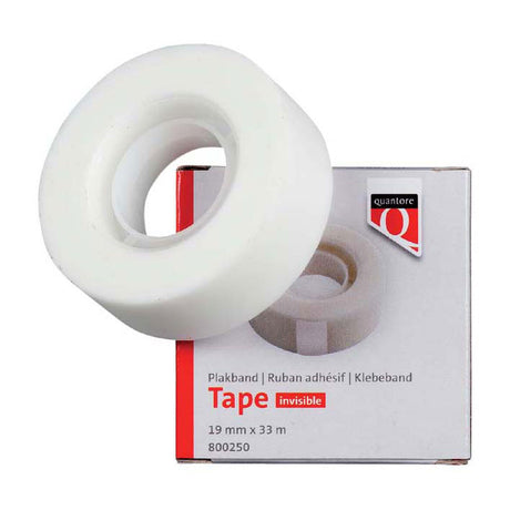Quantore onzichtbaar plakband 19mmx33m