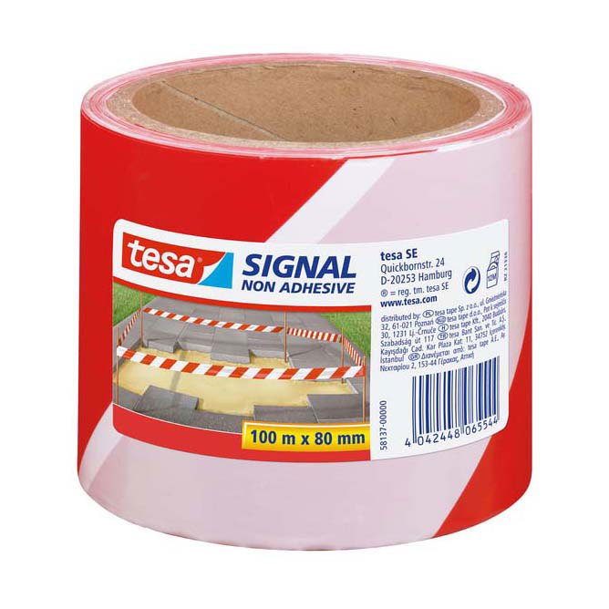 Barrier tape tesa 58137-00000 red, white